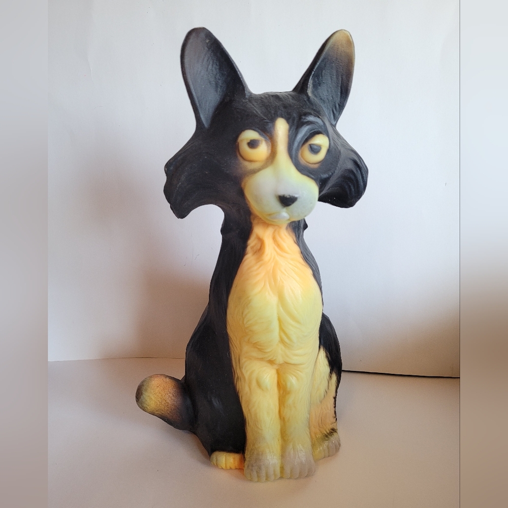 Vintage Halloween Black Cat Blowmold Home Decor Made in Canada